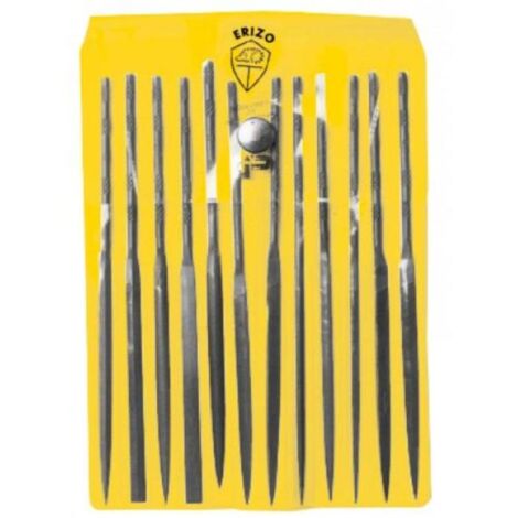 Juego de Limas ERIZO Basta Plana Triangular Redonda Cuadrada Lima de aguja 12 Piezas