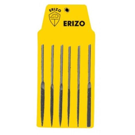 Juego de Limas ERIZO Entrefina Plana Triangular Redonda Cuadrada Lima de aguja 6 Piezas