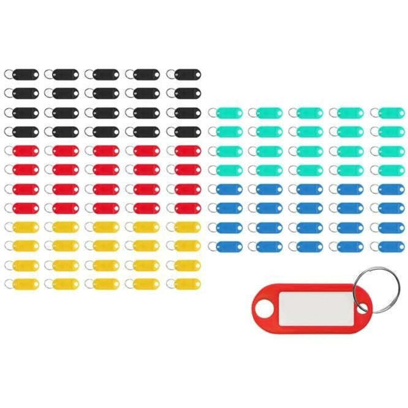 Juego de llaveros / identificadores para llaves 100 piezas