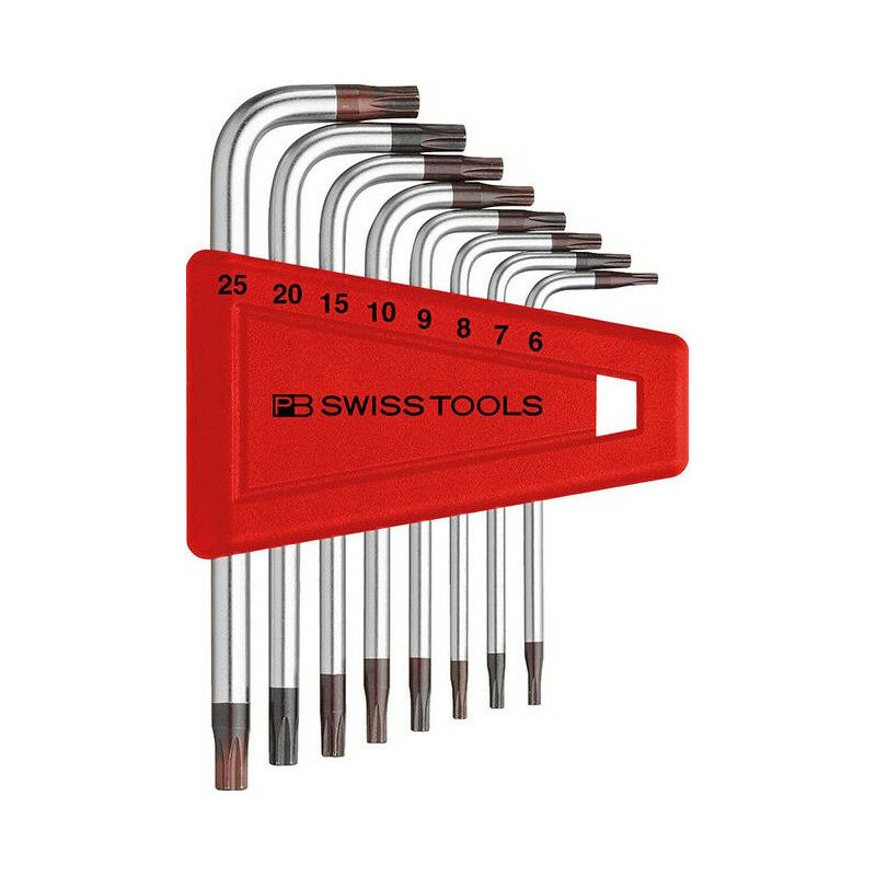 

Juego de llaves Allen en soporte de plástico 8 unidades T6-T25 PB Swiss Tools