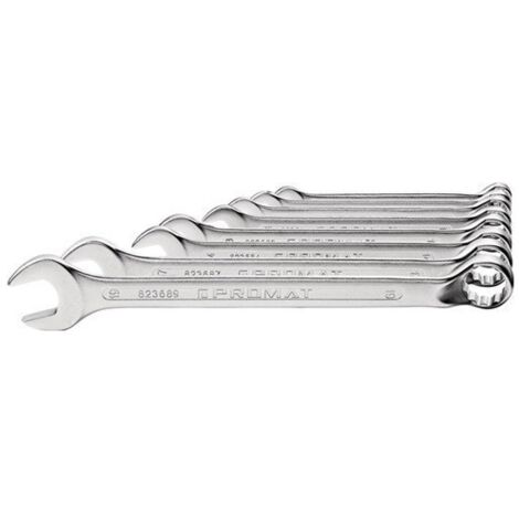 Juego de llaves combinadas, 12 piezas, SW 10-32mm, forma B, acero CV PROMAT