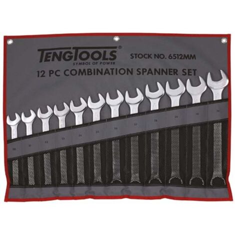 Juego de llaves combinadas TENGTOOLS 6512MM 151590205