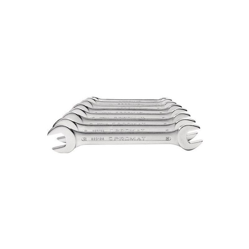 

Promat - Juego De Llaves De Doble Boca 8 Uds. Ancho De Llave 6-22 Mm