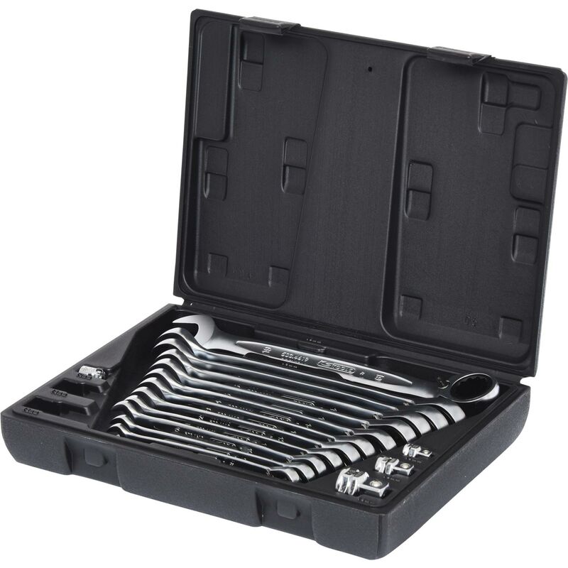 

Kstools - KS TOOLS Juego de llaves combinadas de carraca GEARplus, conmutables 16 pzs