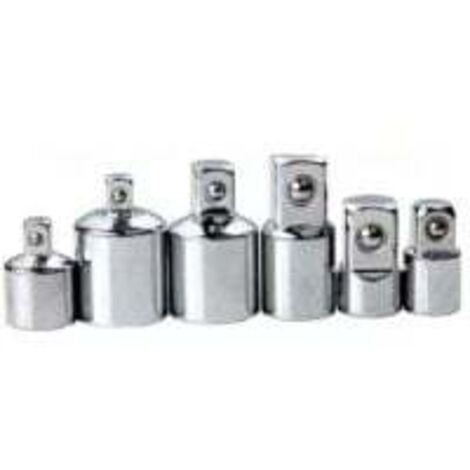 Juego de llaves de tubo de 6 piezas L&H Tools, adaptadores de 1/4, 3/8 y 1/2 a 3/4 de pulgada