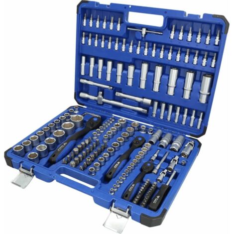 Juego de llaves de vaso, 172 pzs, 1/4", 3/8", 1/2"