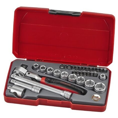Juego de llaves de vaso, 3/8, T3834S, 34 piezas  TENGTOOLS 186901104