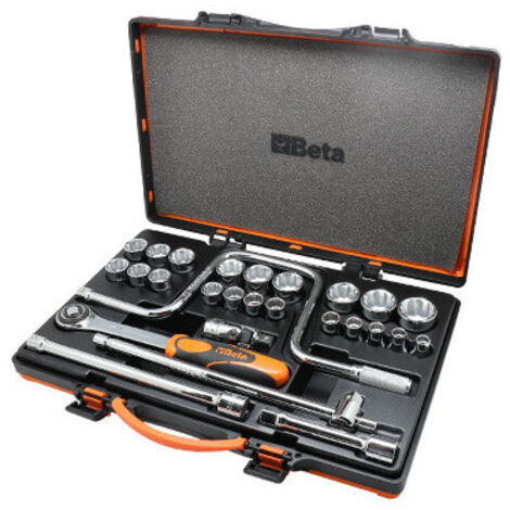 Juego de llaves de vaso Bi-Hex 21 piezas 10-32 mm ½" con accesorios – BETA