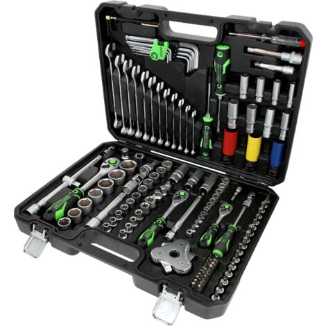 KSTOOLS Juego de llaves de vaso COMPETITION de 1/4"+3/8"+1/2", 132 pzs, especial para automoción