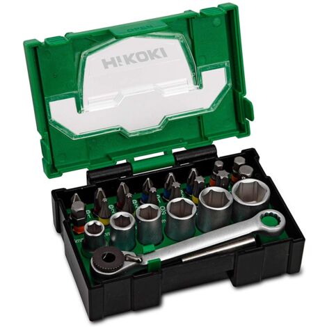 Juego de llaves de vaso y puntas para atornillar HIKOKI 40030020 (24 piezas)