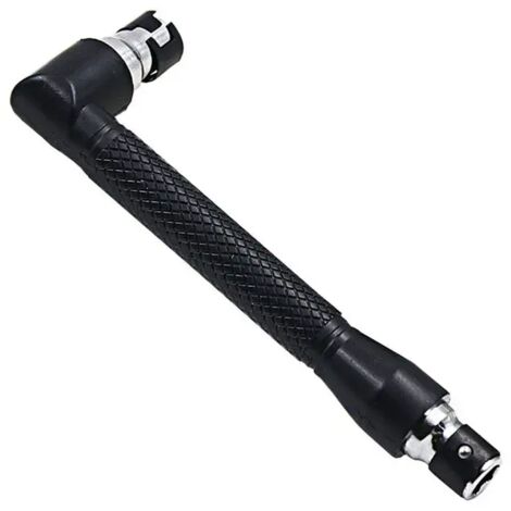 Juego de llaves dinamométricas universales de 1/4" de 1 pieza con llave hexagonal, llave de trinquete, llave de tubo, llave de gancho y extensión.