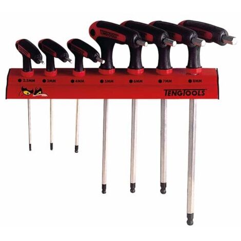 Juego de llaves hexagonales TENGTOOLS WRHEX07 7 piezas 128260106