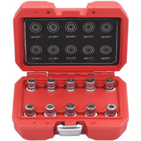 Juego de llaves para tuercas de seguridad de ruedas 10 piezas para BMW 020004204