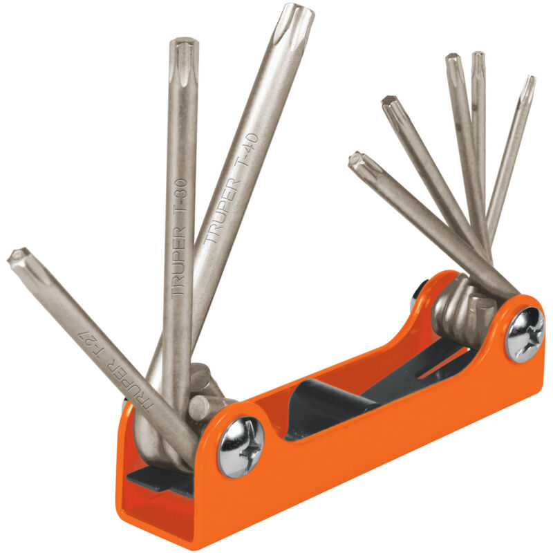 

Truper - Juego de llaves torx, 8 piezas, tipo navaja