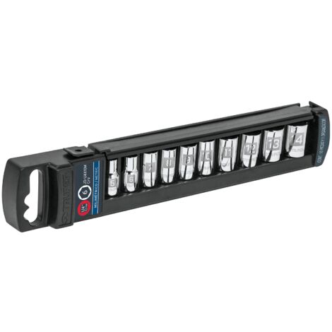 Juego de llaves vaso cuadro 1/4" - 10 piezas - 5 a 14 mm