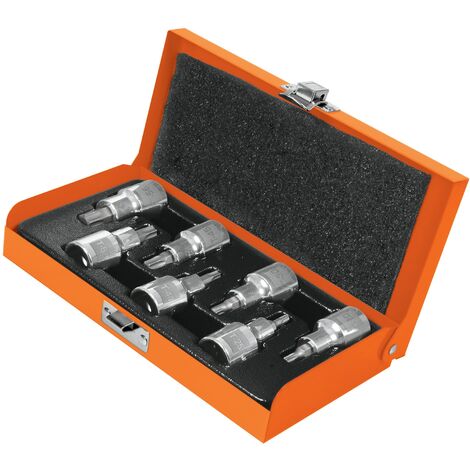 Juego de llaves vaso Torx, cuadro 1/2" - 7 piezas