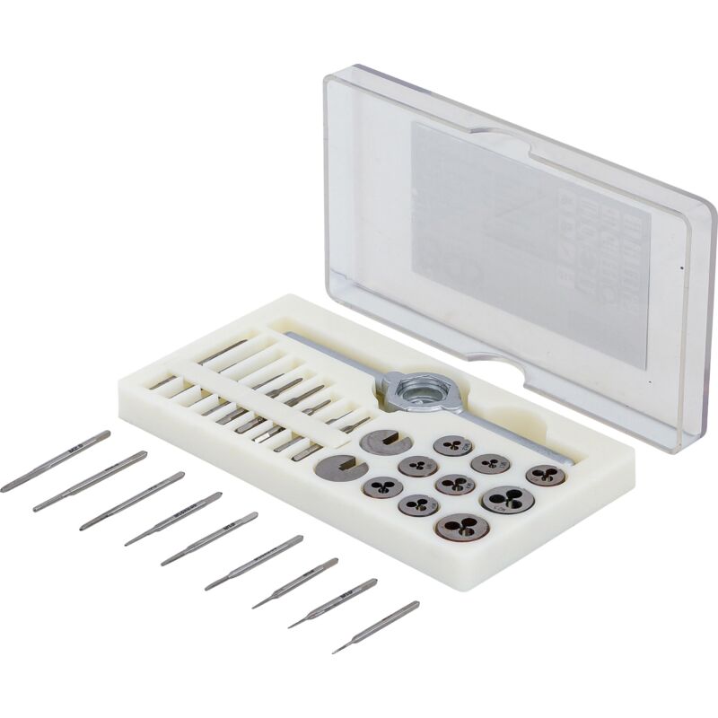 Juego de machos y terrajas M1 - M2,5 31 piezas