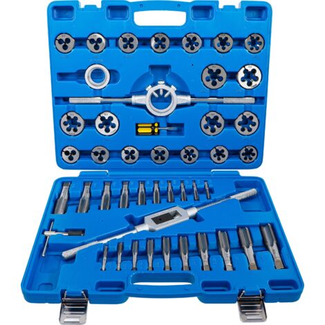 Juego de machos y terrajas M6 - M24 45 piezas