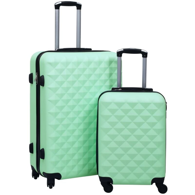 

Juego de maletas rigidas con ruedas 2 piezas ABS verde menta
