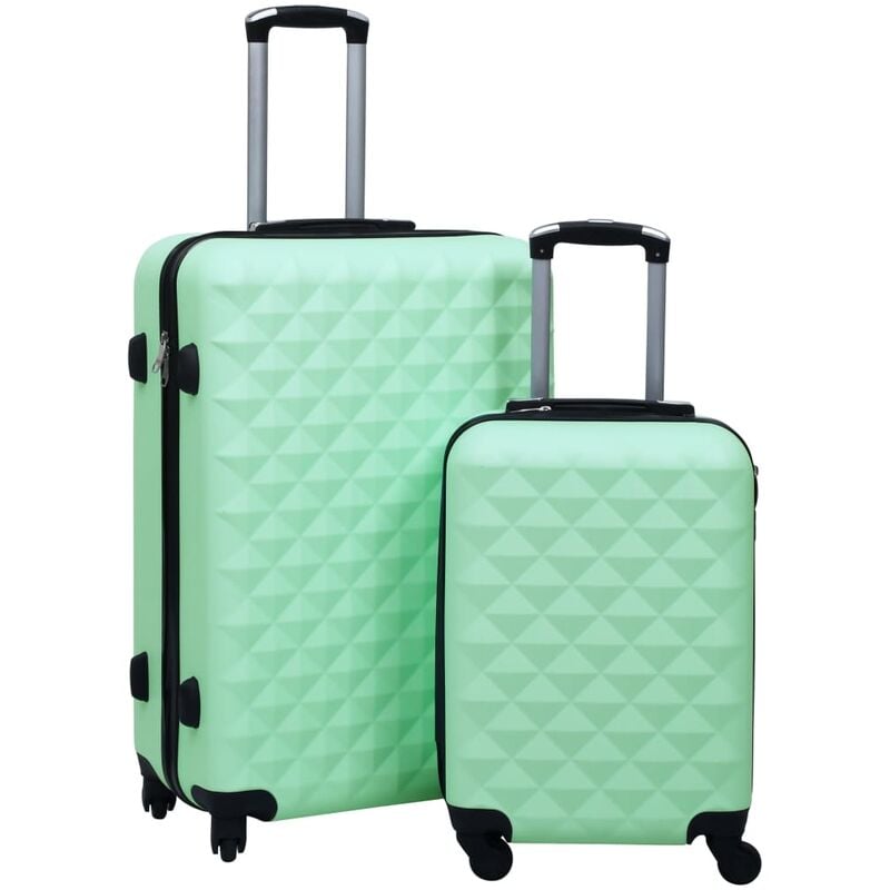 

vidaXL Juego de maletas rígidas con ruedas 2 piezas ABS verde menta - Verde