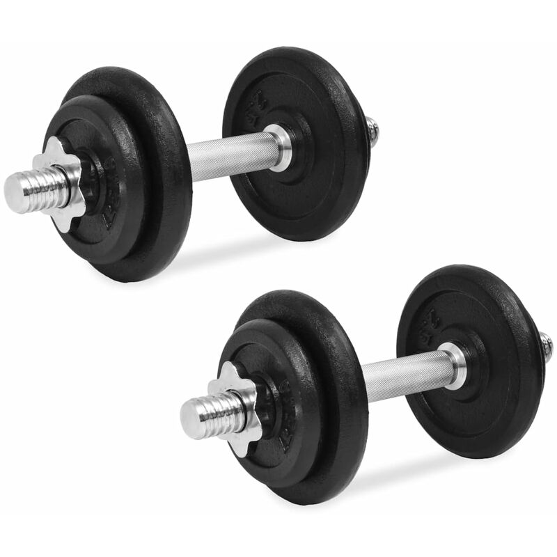 

Juego de Mancuernas Hierro Fundido 14 Piezas 20 kg - Vidaxl