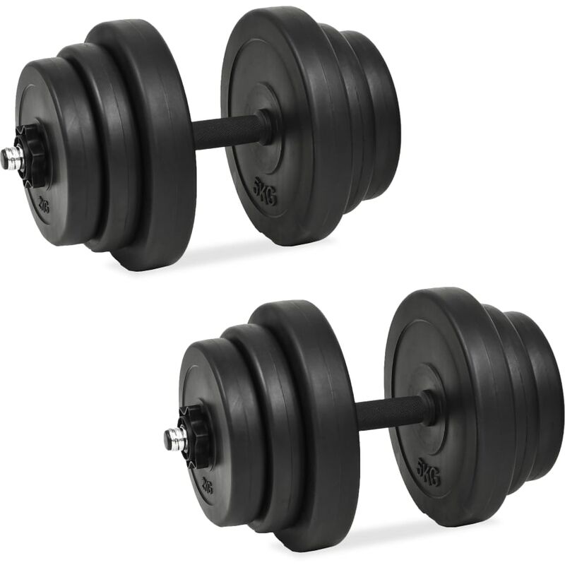 

vidaXL Juego de Mancuernas 40 kg 18 Piezas