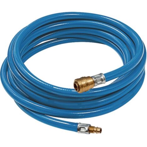 Juego de mangueras de aire comprimido de PVC blando DI 6,3 mm DE 11 mm L.5m cierre rápido cl. DN 7,2
