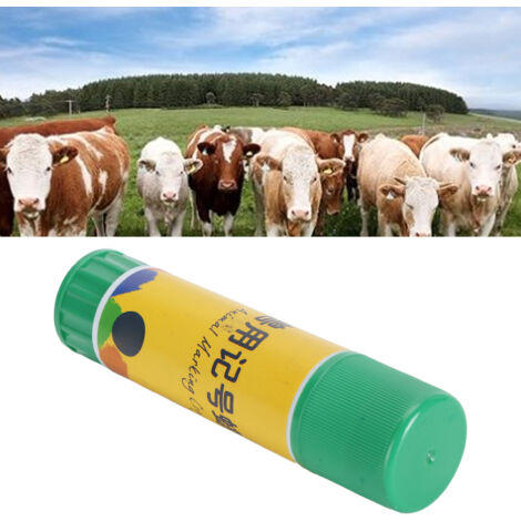Juego de marcado para ganado – 24 piezas, ABS verde – Marcado seguro para cerdos, ovejas y vacas – Tiza de marcado para agricultura y medicina veterinaria
