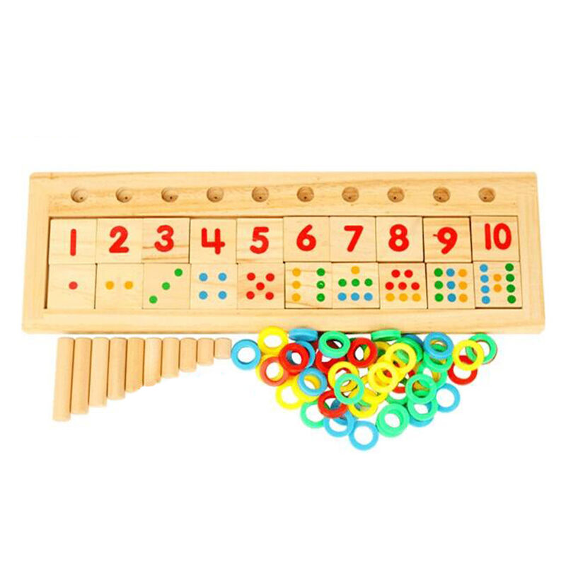 

Juego de matematicas de madera Numero de tablero Rompecabezas Clasificacion Juguetes Montessori Herramientas de aprendizaje educativo temprano para