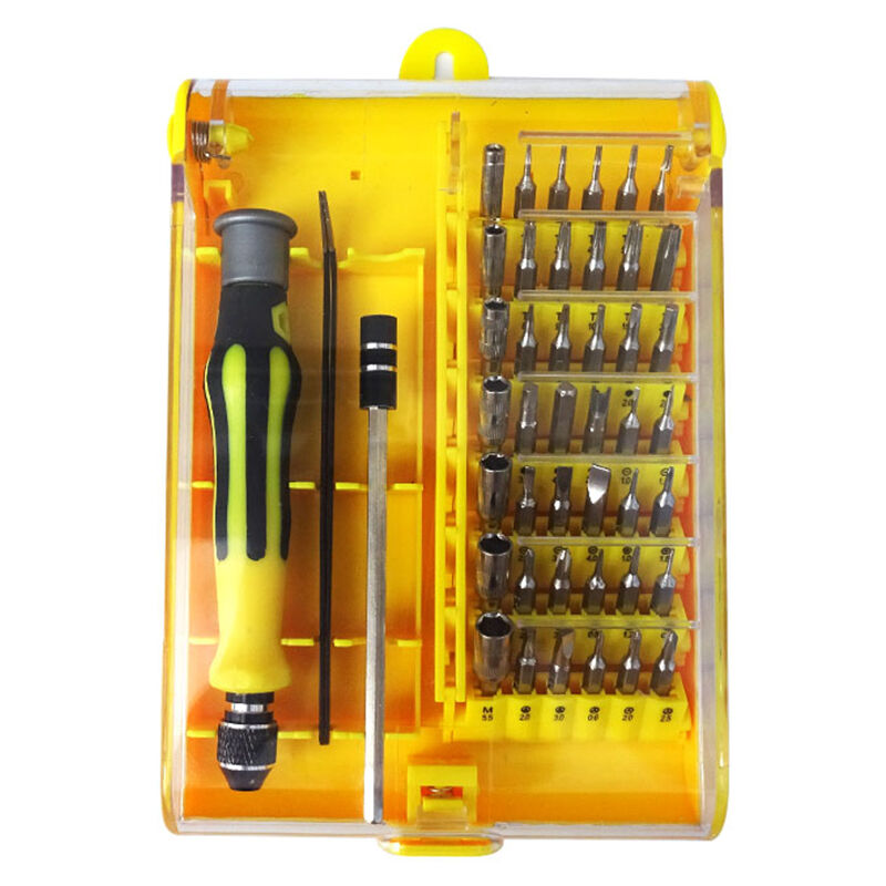 

Juego de mini destornilladores manuales 45 en 1, kit de reparacion de destornilladores de precision con barra de extension de pinzas para telefono