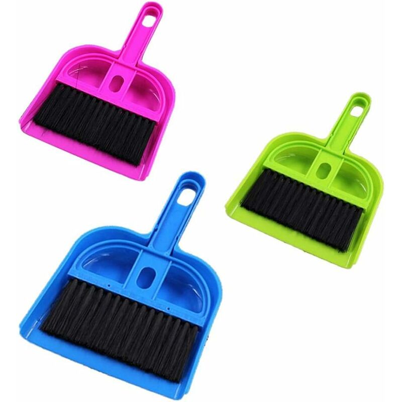 

Juego de mini escoba, mini juego de recogedor de escoba pequeña Mini recogedor de polvo con escoba Escoba de limpieza de coche de oficina en casa
