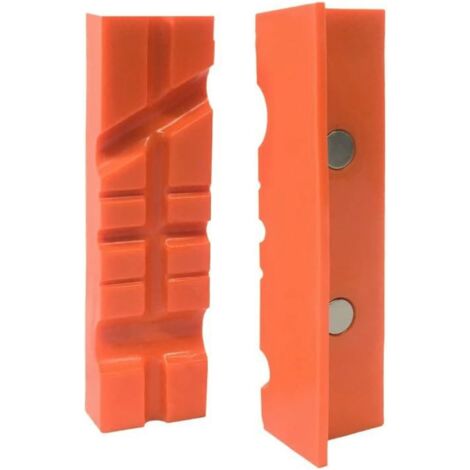 Juego de Mordazas magneticas blandas para protectores de tornillo banco, 100 Mm