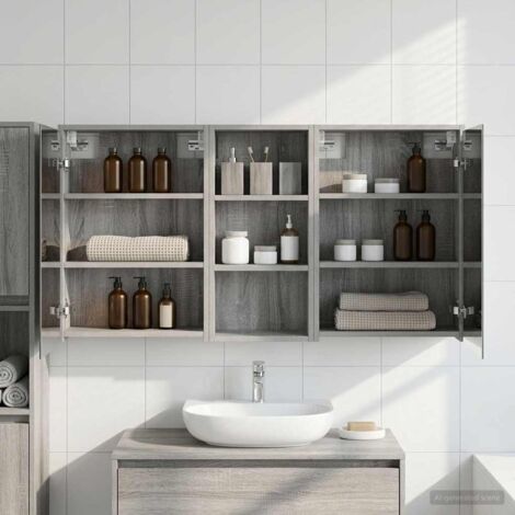 Juego de Muebles de Baño 3 pcs 116 x 16 x 62,5 cm