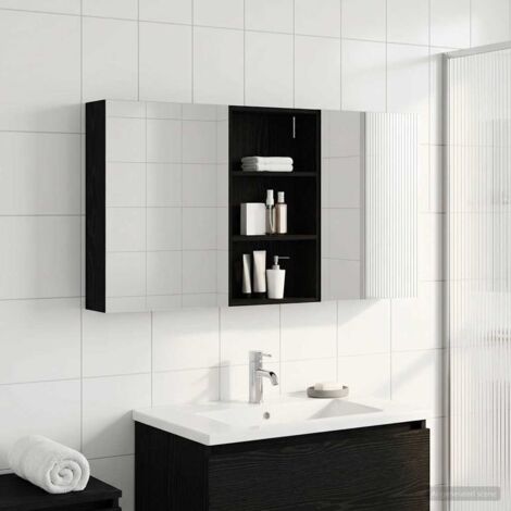 Juego de Muebles de Baño con estante 3 pcs 140 x 14,5 x 70 cm