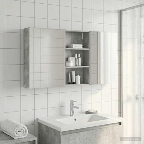 Juego de Muebles de Baño con estante 3 pcs 140 x 14,5 x 70 cm