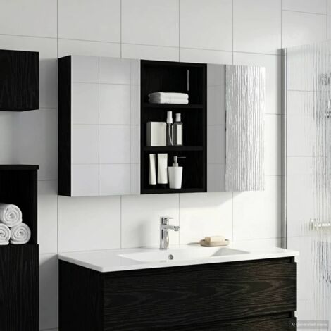 Juego de Muebles de Baño con estante 3 pcs 90 x 10,5 x 50 cm