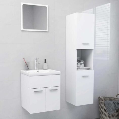 Juego de muebles de baño madera de ingeniería