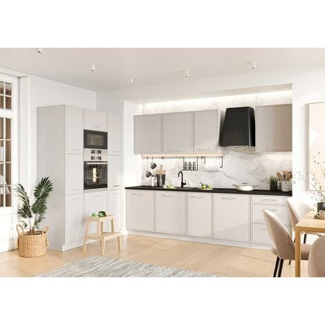 Genérico Muebles de Cocina en L Completa Color Beige 350 cms ref-14 :  .es: Hogar y cocina