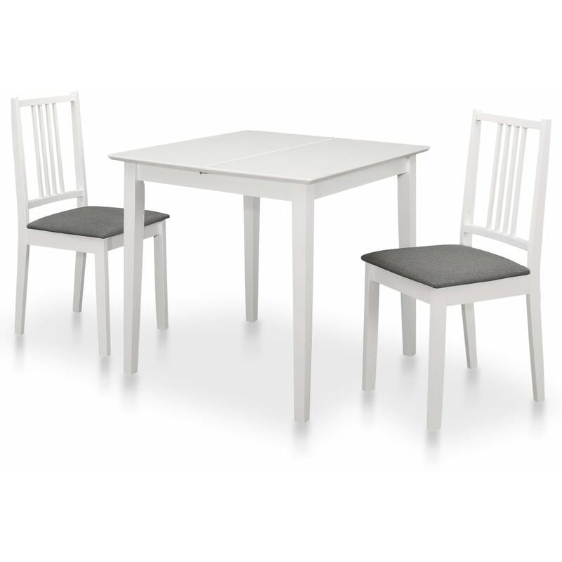 

Juego de muebles de comedor 3 piezas MDF blanco