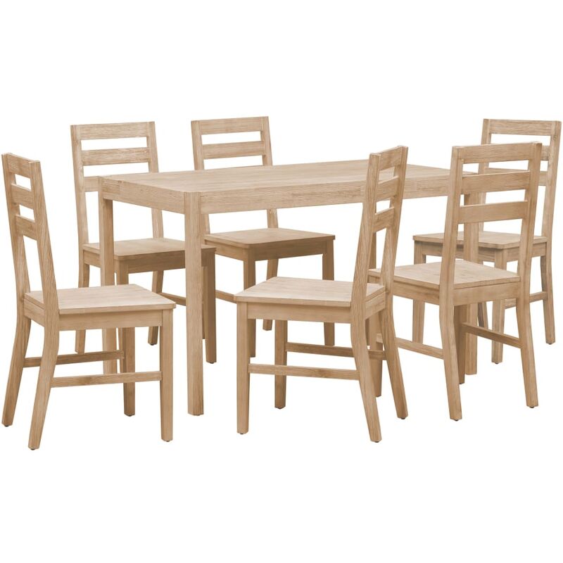

Youthup - Juego de muebles de comedor 7 piezas madera maciza de acacia - Marrón
