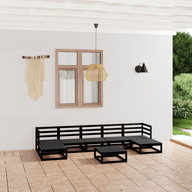 

Juego de muebles de jardín 8 piezas madera pino maciza