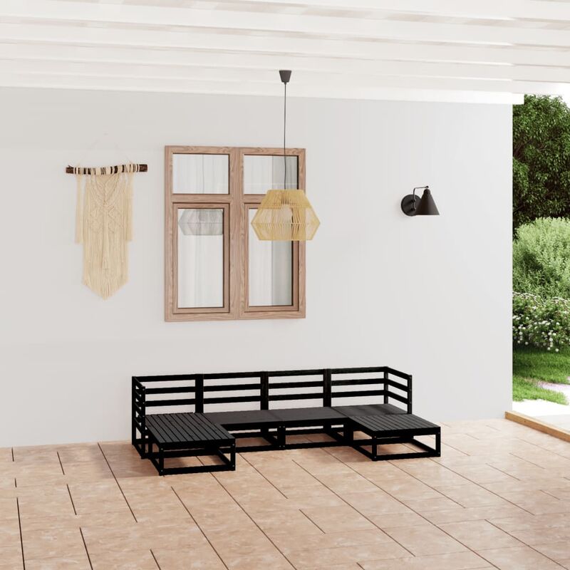 

Juego de muebles de jardín 9 piezas madera pino maciza
