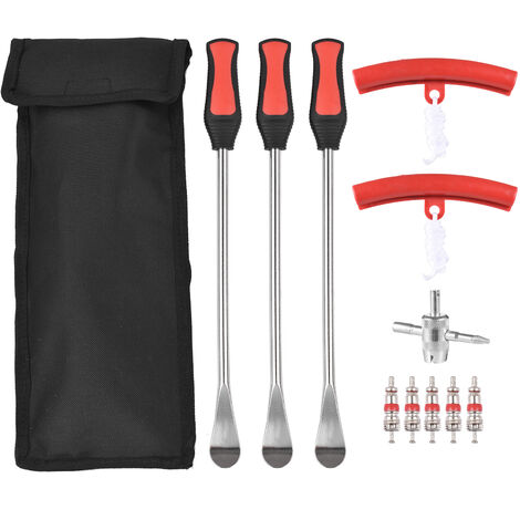 Juego de palanca de neumáticos para bicicleta, cuchara para neumáticos de motocicleta, herramienta de cambio de neumáticos, herramientas de reparación de eliminación de neumáticos con protectores de l
