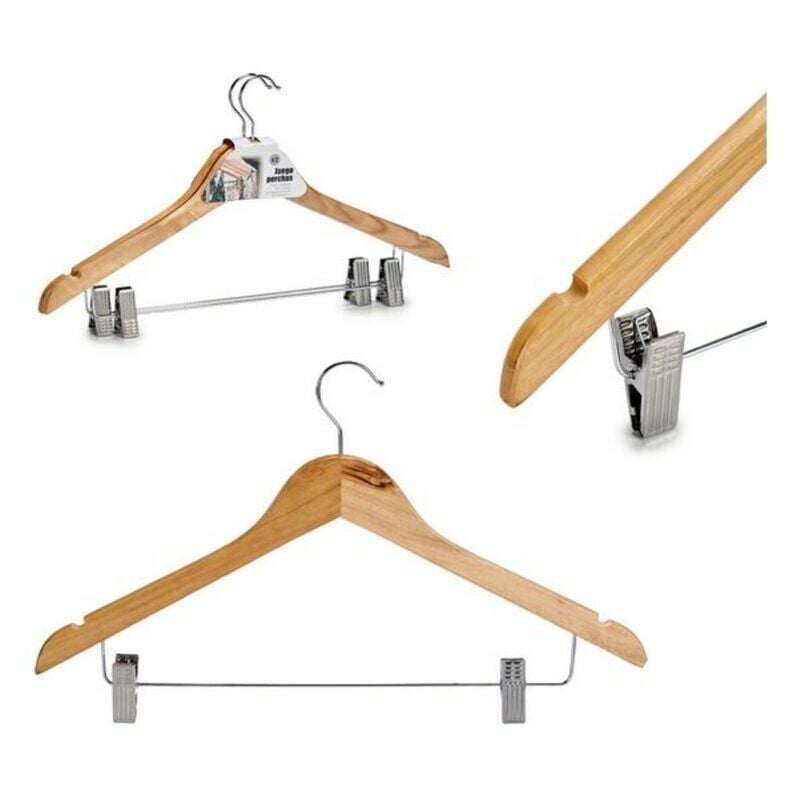 

Juego de Perchas Madera Metal (2 Piezas) (3 x 24,5 x 44,5 cm)