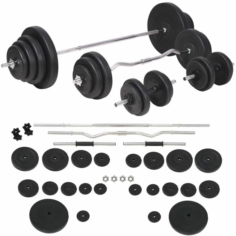 

Juego de pesas barra y mancuernas 120 kg