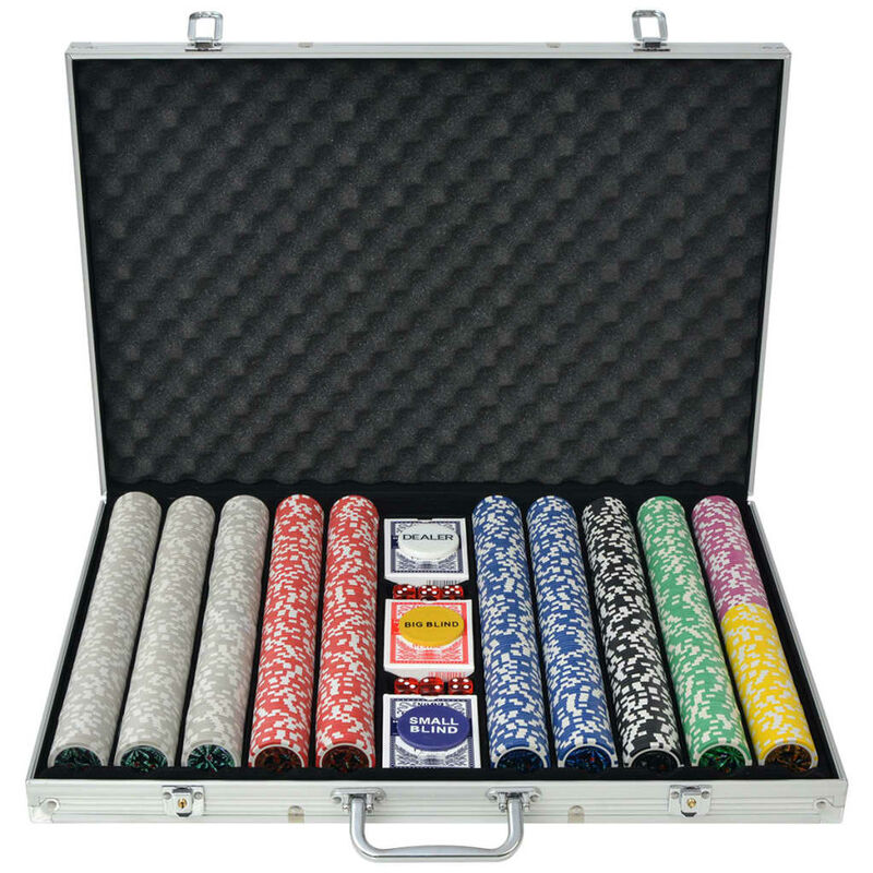 

Youthup - Juego de Póker con 1000 fichas láser maletín de aluminio - Multicolor