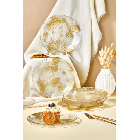 Juego de platos de postre Set 100% Vaso para beber Transparente