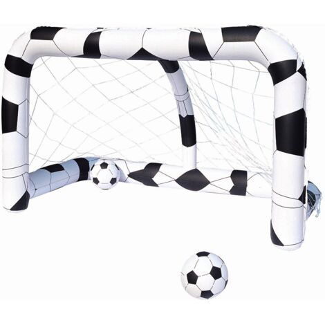 Juego de porterías inflable y 2 balones de fútbol, jardín, piscina para niños 52058 Bestway
