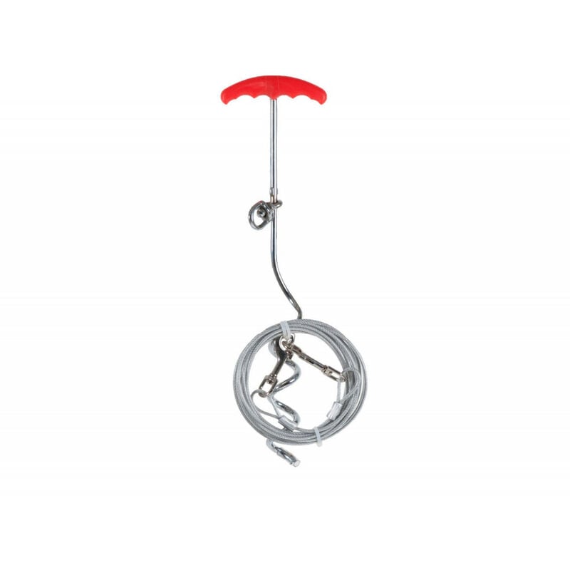 

Juego de poste + cable de 4,5 m. Máximo 50 kg para perros
