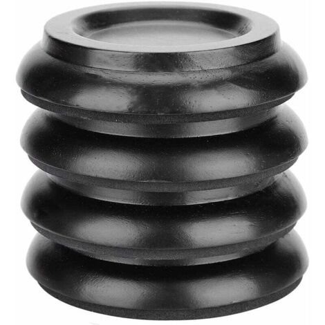 Juego de protectores de suelo para piano de 4 piezas: almohadillas para ruedas, almohadillas redondas de madera de haya para ruedas de piano, accesorios para ruedas de piano de pie, color negro